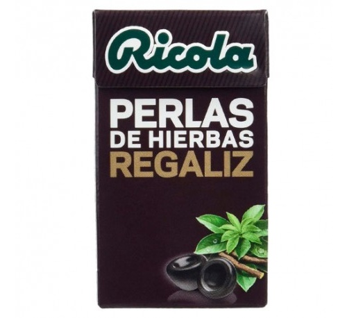 RICOLA PERLAS SIN AZUCAR (REGALIZ 25 G)