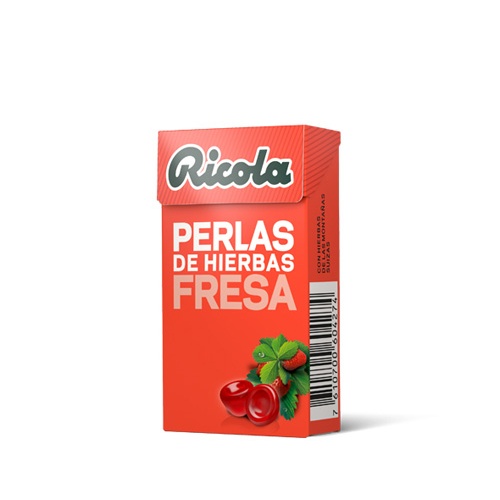 RICOLA PERLAS SIN AZUCAR (FRESA 25 G)