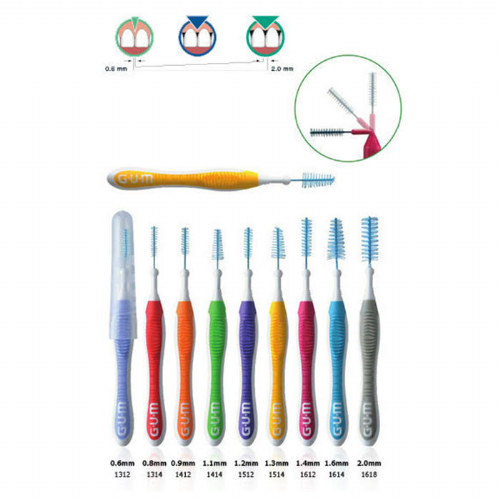 Cepillo interdental - gum 1618 trav-ler (2.0 mm 6 u)