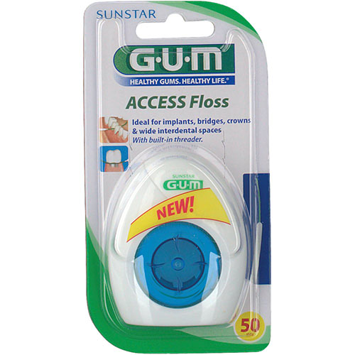 Gum implant floss sin cera - seda dental (implantes)