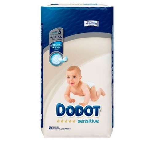 Pañal infantil - dodot sensitive recien nacido (t- 3  5-10 kg 40 u)