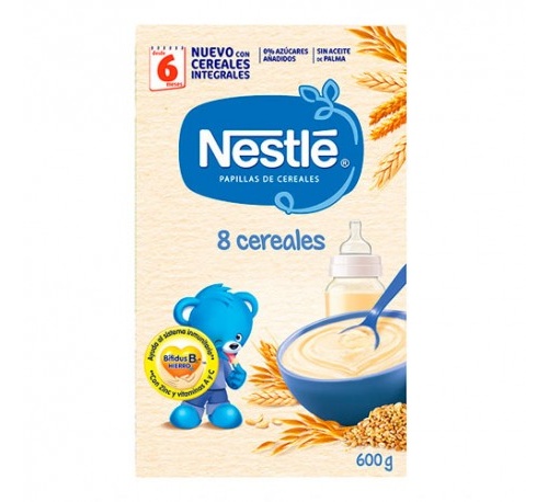 Nestle papilla 8 cereales (600 g)