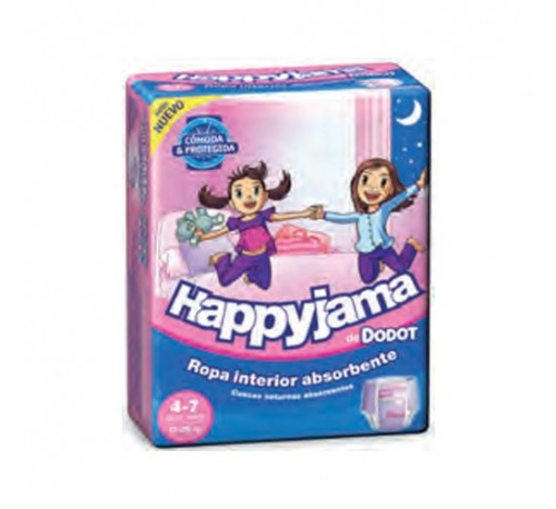 Pañal infantil niña - dodot happyjama (t- 7 4-7 años 17-29 kg 17 u)