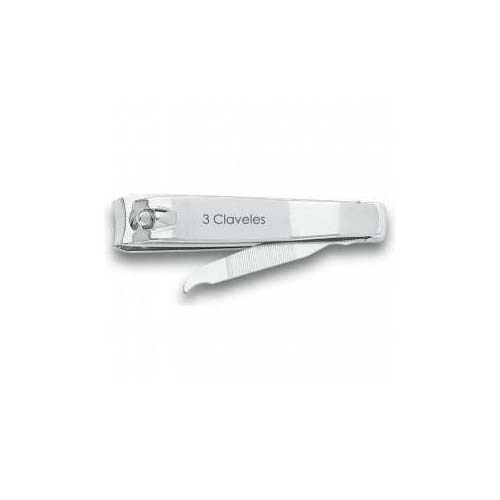 3 claveles cortauñzs 6cm con lima ref 80250