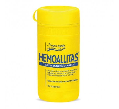 HEMOALLITAS HIGIENE ANAL (50 TOALLITAS)