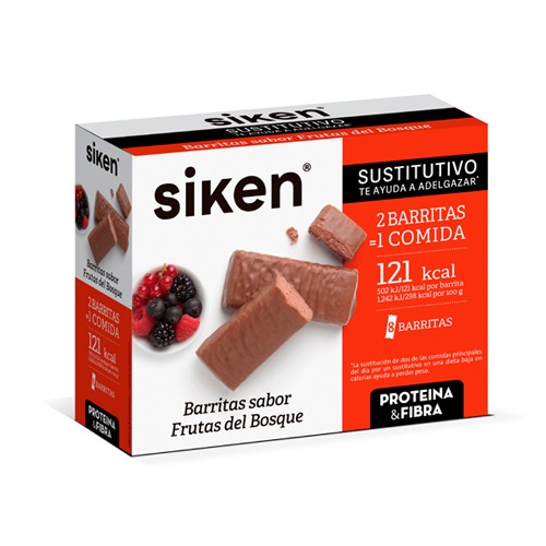Siken (8 barritas sabor frutas del bosque)