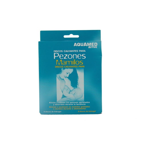 Aquamed active disco calmante pezon (8 discos hidrogel)