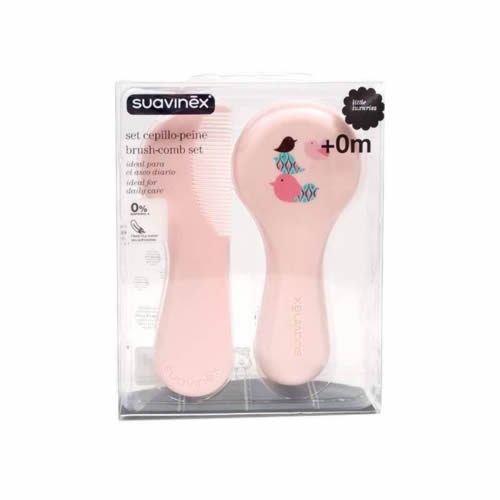 SUAVINEX CEPILLO Y PEINE INFANTIL SOFT (ROSA DECORADO)