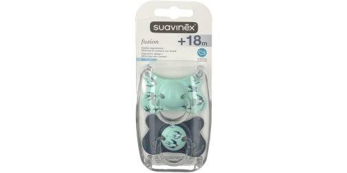 Suavinex Chupete Silicona Tetina Anatómica +18 meses 2u.