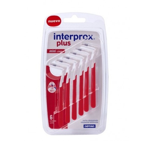 Interprox plus cepillo interdental plus mini conico 6 u
