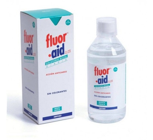 Fluor aid 0,05 colutorio bucal diario 500 ml