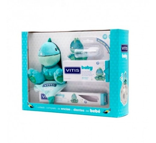 Vitis baby pack cepillo dental + gel calmante (30 ml + gadget + dedal)
