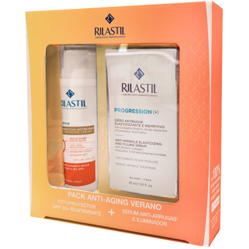 Rilastil pack anti-aging verano age repair crema 50 ml + progression+ serum 30 ml