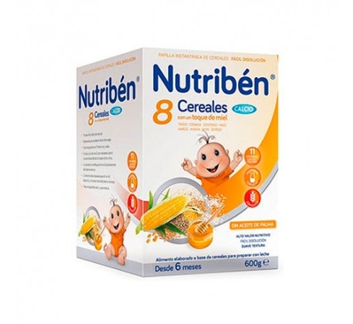 Nutriben 8 cereales y miel calcio (600 g)