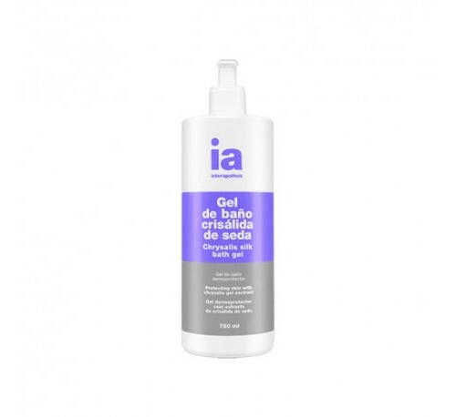 Interapothek gel de baño crisalida de seda (750 ml con dosificador)
