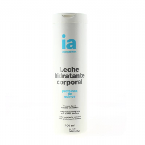 Interapothek leche corporal hidratante con - proteinas de quinoa (400 ml)