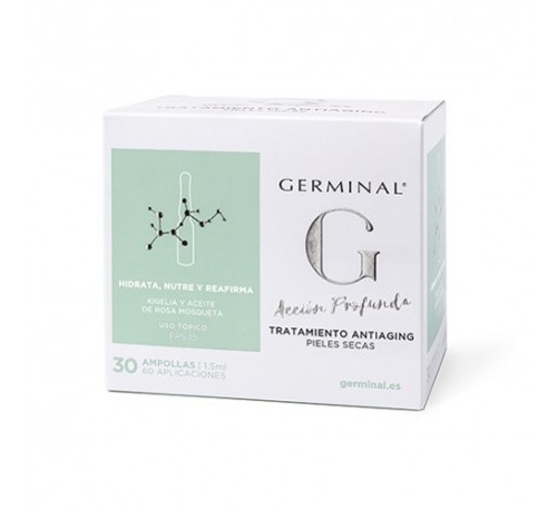 Germinal accion profunda tratamiento antiaging pieles secas (1,5 ml 30 ampollas)