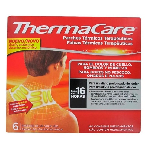 Thermacare parche cuello homb y muñec 6 u