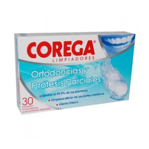 COREGA OXIGENO BIO-ACTIVO - LIMPIEZA PROTESIS DENTAL (30 TABLETAS)