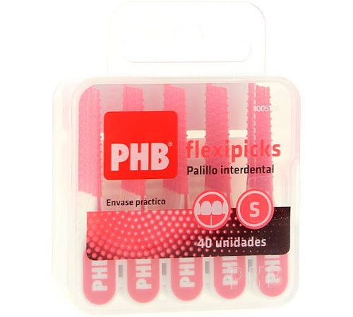 Phb flexipicks recto palillo interdental 40 u talla s
