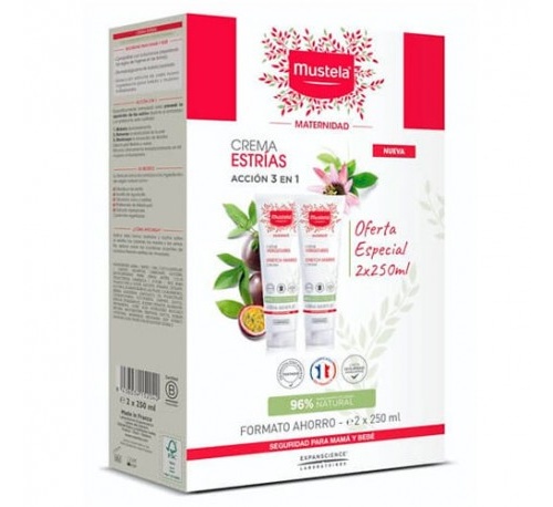 Crema prevencion estrias (pack 250 ml 2 u)