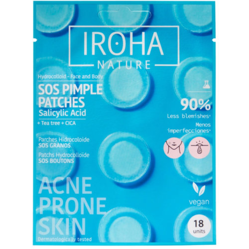 Iroha Nature Parches SOS Granos con Ácido Salicílico 18 Unidades