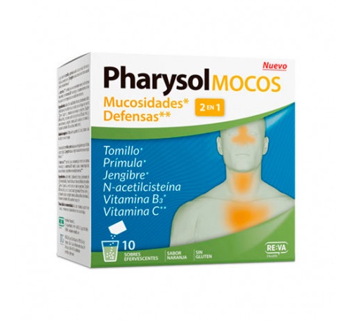 Pharysol Mocos 10 Sobres Efervescentes