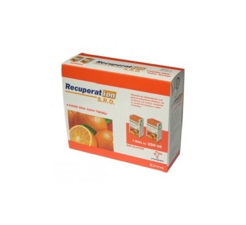 Recuperat-ion suero oral s.r.o. (250 ml 2 brik naranja)