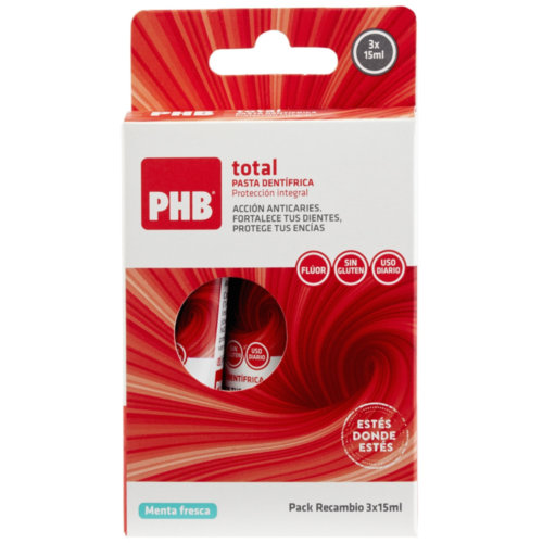 Phb Pack Total Pasta Dental Recambio 15ml 3u