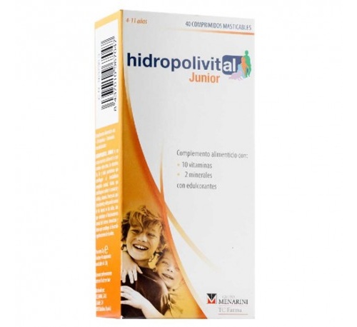 Hidropolivital junior comp masticable (40 comp)