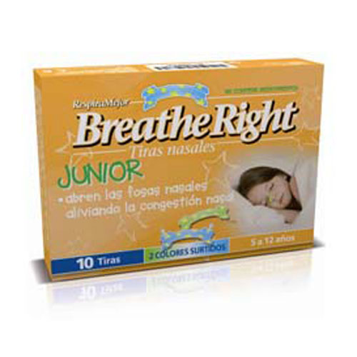 Breathe right respira mejor - tira adh nasal (niños 10 u)