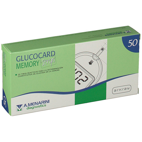 Tiras reactivas glucemia - glucocard memory (50 tiras reactivas)