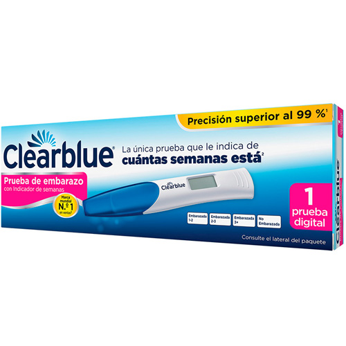 Test de embarazo digital con indicador de semanas clearblue 1 unidad - clearblue