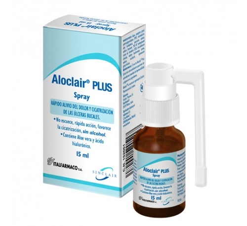 Aloclair plus bioadhesive spray  1 envase 15 ml