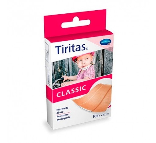 TIRITAS CLASSIC - APOSITO ADHESIVO (1 M X 6 CM 10 U)