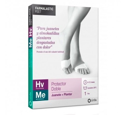 Protector doble juanete + plantar - farmalastic feet (t - p)