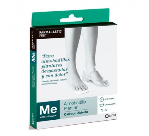 Almohadilla plantar - farmalastic feet calzado abierto (t- unica)