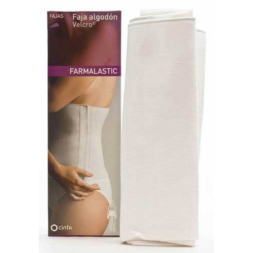 Faja - farmalastic algodon velcro (blanca t- 3)