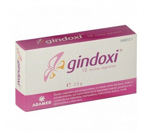 Gindoxi (10 ovulos vaginales 2.5 g)