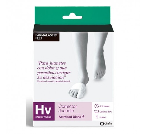 CORRECTOR JUANETES HALLUX VALGUS - FARMALASTIC GEL DE SILICONA (T- PEQ)