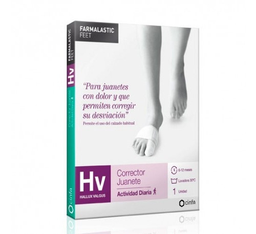 CORRECTOR JUANETES HALLUX VALGUS - FARMALASTIC GEL DE SILICONA (T- MED)