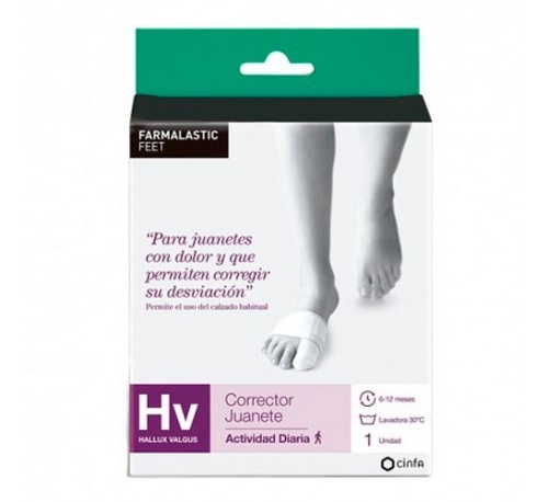 CORRECTOR JUANETES HALLUX VALGUS - FARMALASTIC GEL DE SILICONA (T-GDE)