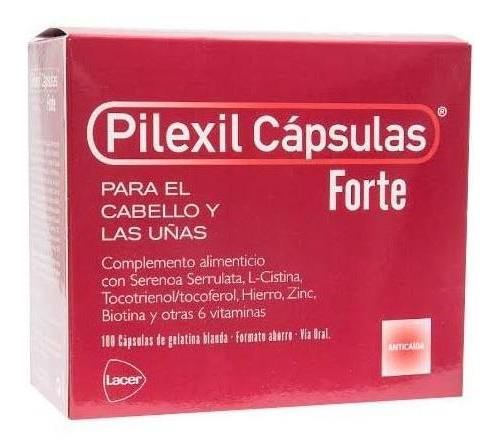 Pilexil capsulas forte cabello y uñas (100 capsulas)