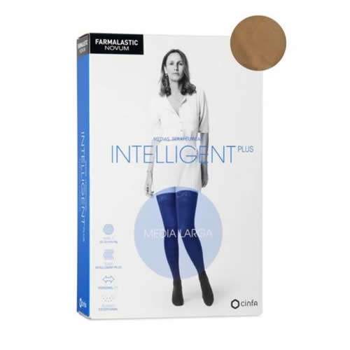 Media larga (a-f) compresion normal - farmalastic novum intelligent plus (canela talla 3)