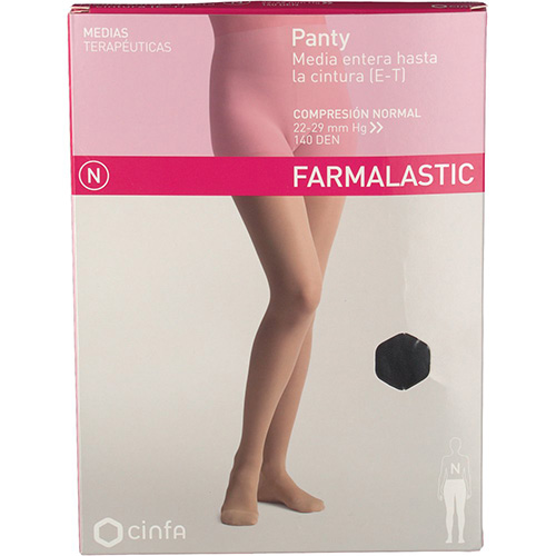 Panty (e-t) compresion normal farmalastic 1 unidad talla mediana color negro - farmalastic