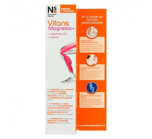 NS VITANS MAGNESIO+ (15 COMP EFERVESCENTES)