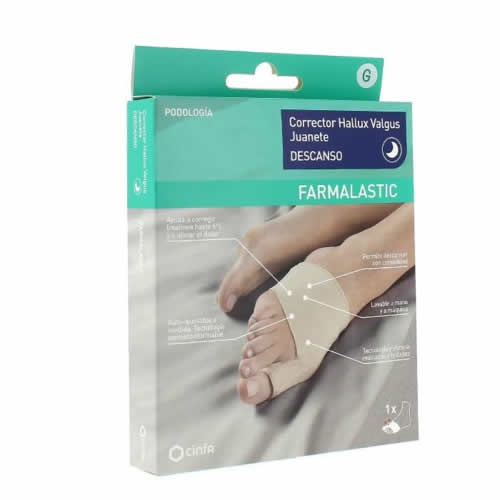 Corrector juanete descanso - farmalastic feet (talla g)