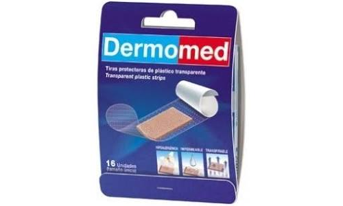 Dermomed plast hipoalerg (pvc transp adh 16 u)