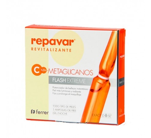 Repavar revitalizante ampollas flash extreme (5 ampollas)