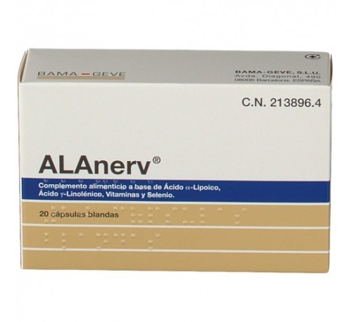 Alanerv (20 capsulas blandas)